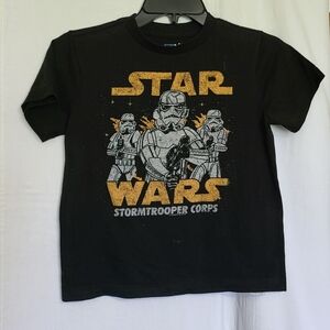 Star Wars Old Navy Collectibles Boys Black Short Sleeve Casual T-shirt‎ Small